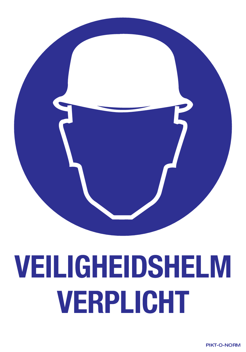 VEILIGHEIDSHELM VERPLICHT