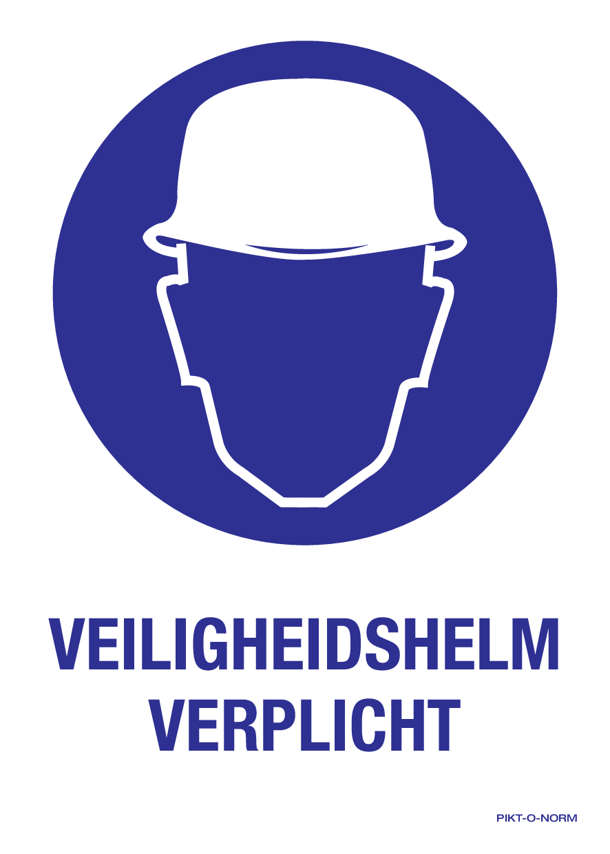 VEILIGHEIDSHELM VERPLICHT