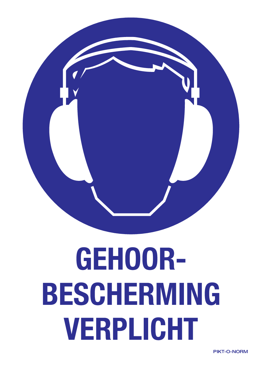 GEHOORBESCHERMING VERPLICHT