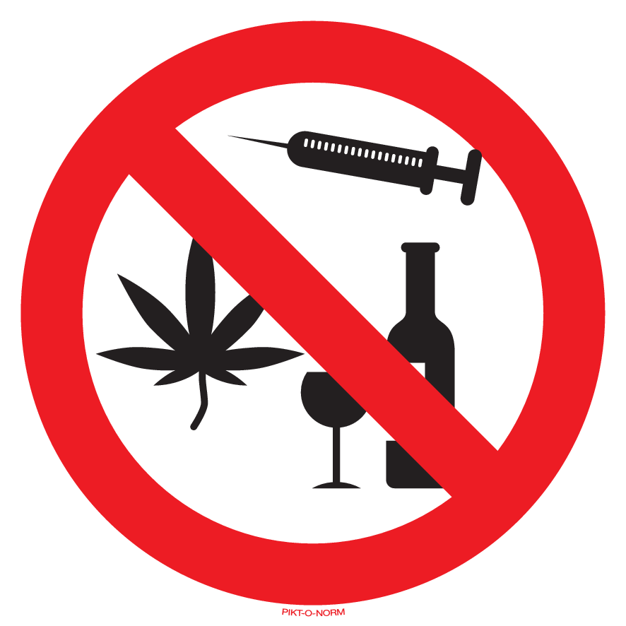 DRUGS EN ALCOHOL VERBODEN