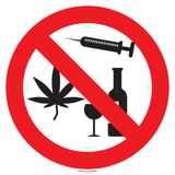 DRUGS EN ALCOHOL VERBODEN