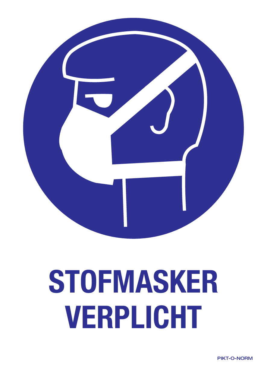 STOFMASKER VERPLICHT