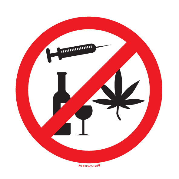 DRUGS EN ALCOHOL VERBODEN