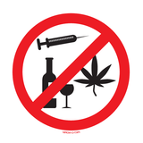 DRUGS EN ALCOHOL VERBODEN