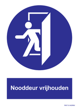 NOODDEUR VRIJHOUDEN