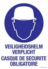 VEILIGHEIDSHELM VERPLICHT N/F