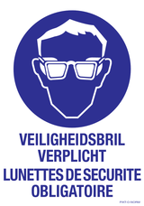 VEILIGHEIDSBRIL VERPLICHT.N/F