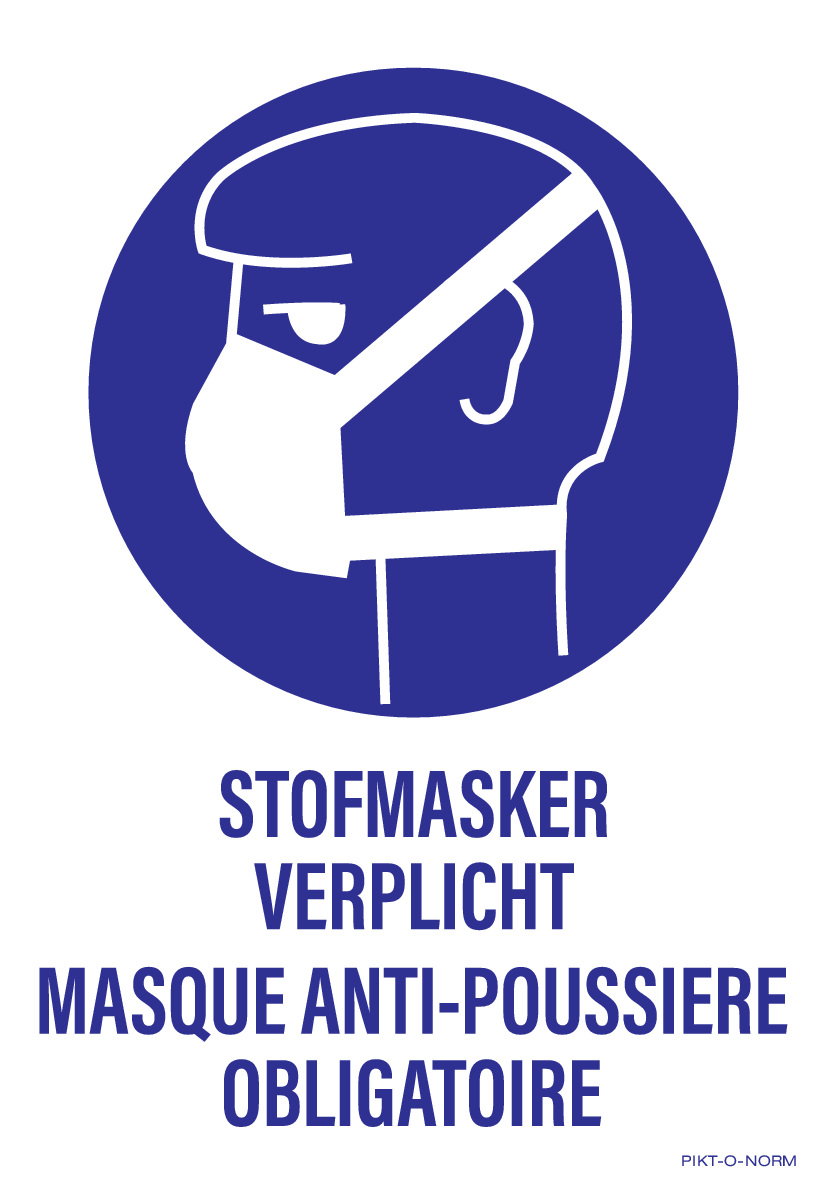 STOFMASKER VERPLICHT N/F