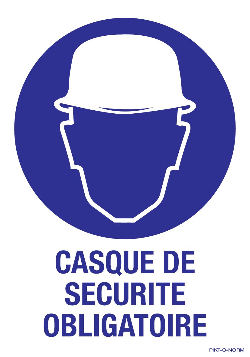 CASQUE DE SECURITE OBLIGATOIRE