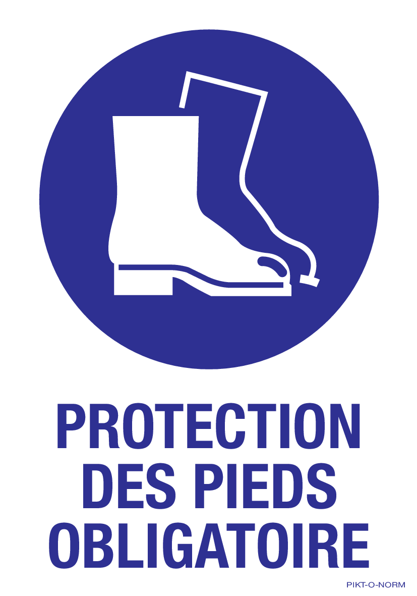 PROTECTION DES PIEDS OBLIGATOIRE