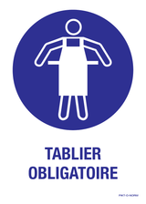 TABLIER OBLIGATOIRE
