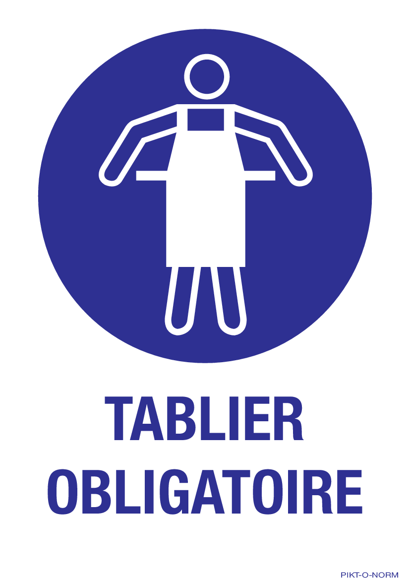 TABLIER OBLIGATOIRE