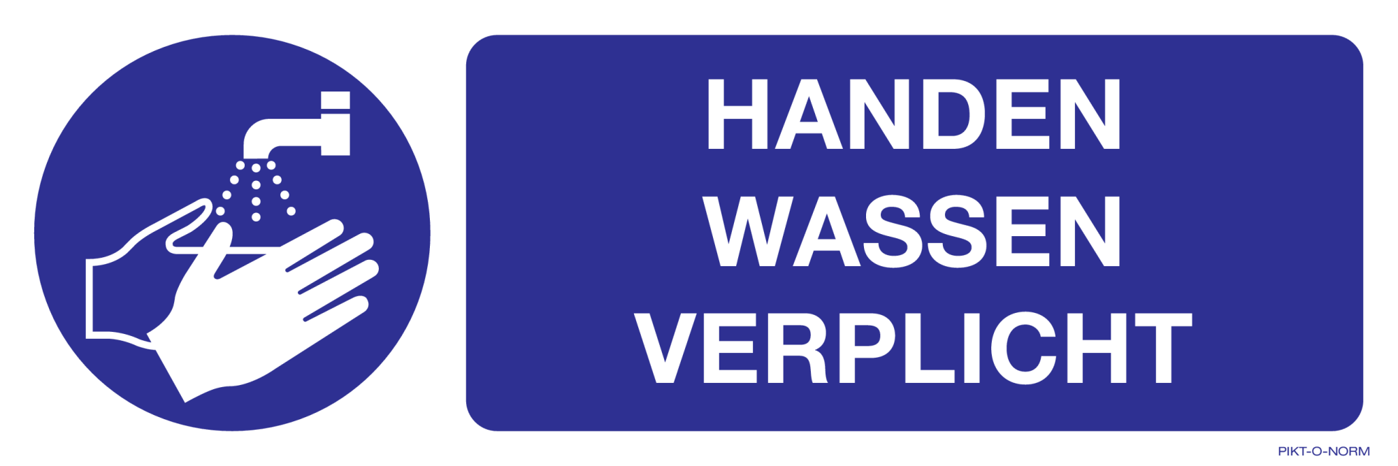 HANDEN WASSEN VERPLICHT