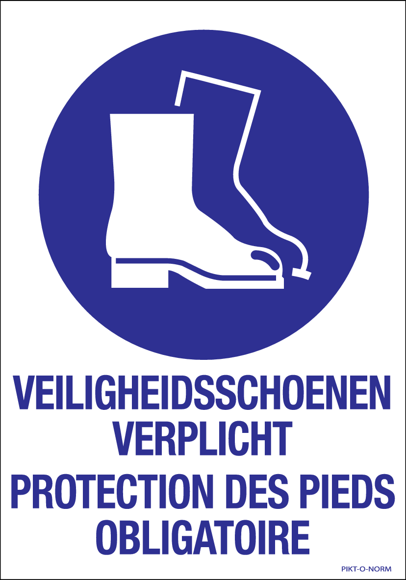 VEILIGHEIDSSCHOENEN VERPLICHT N/F