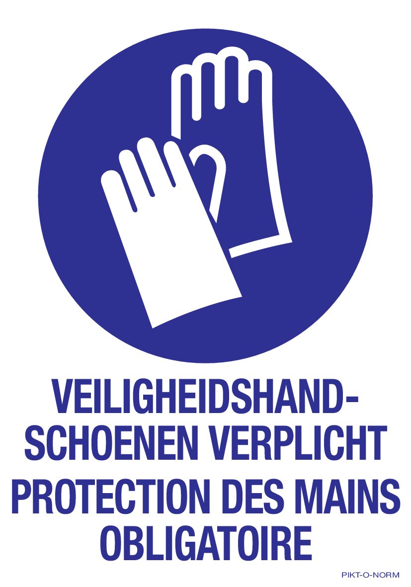 VEILIGHEIDSHANDSCHOEN.VERPLICHT  N/F