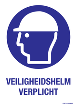 VEILIGHEIDSHELM VERPLICHT