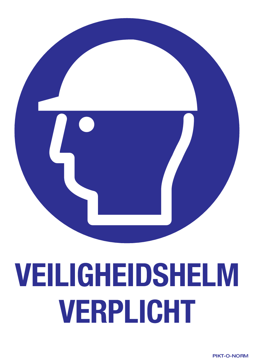 VEILIGHEIDSHELM VERPLICHT