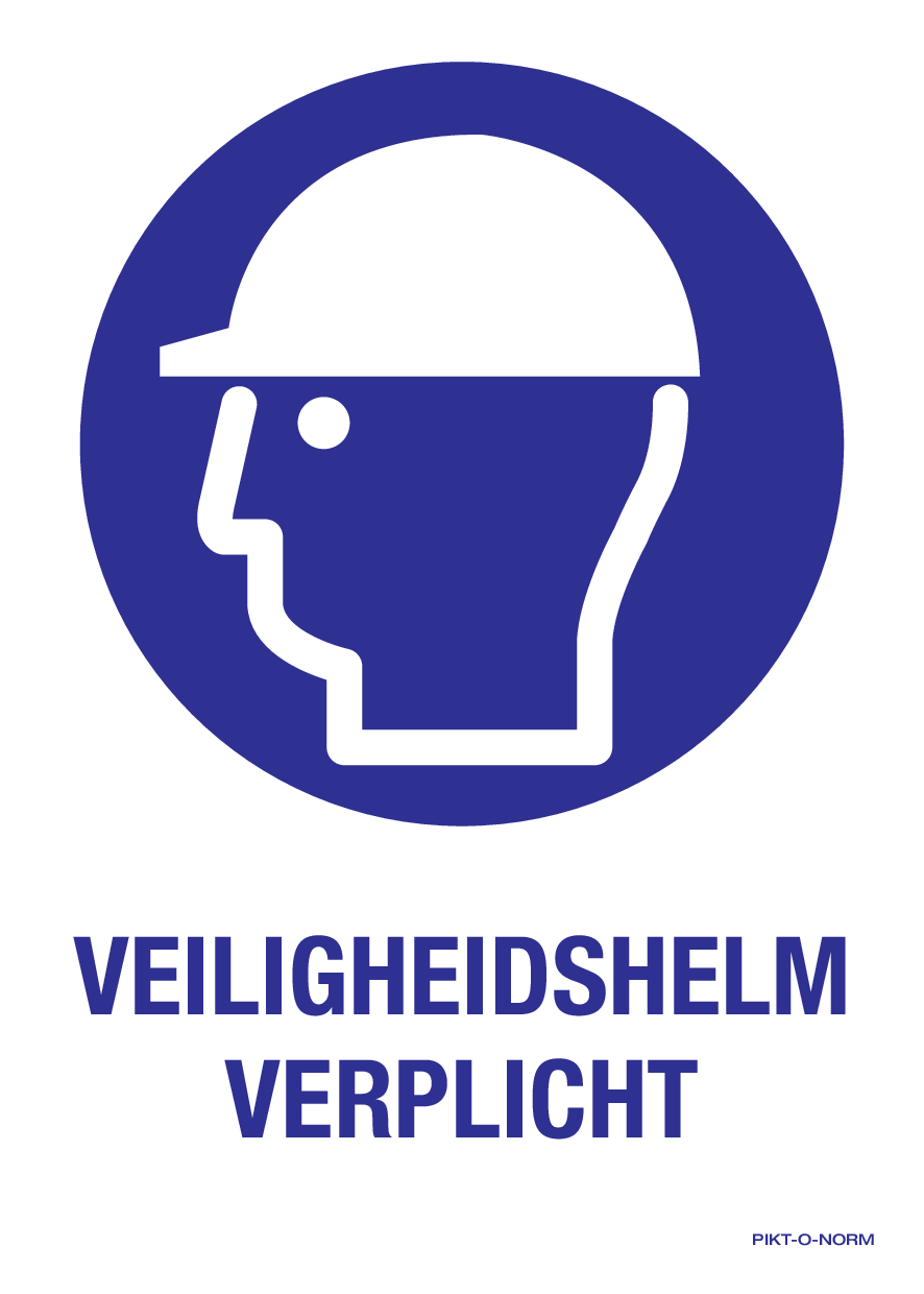 VEILIGHEIDSHELM VERPLICHT
