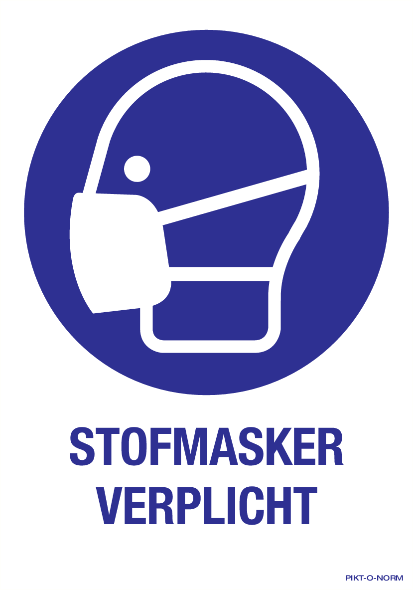 STOFMASKER VERPLICHT