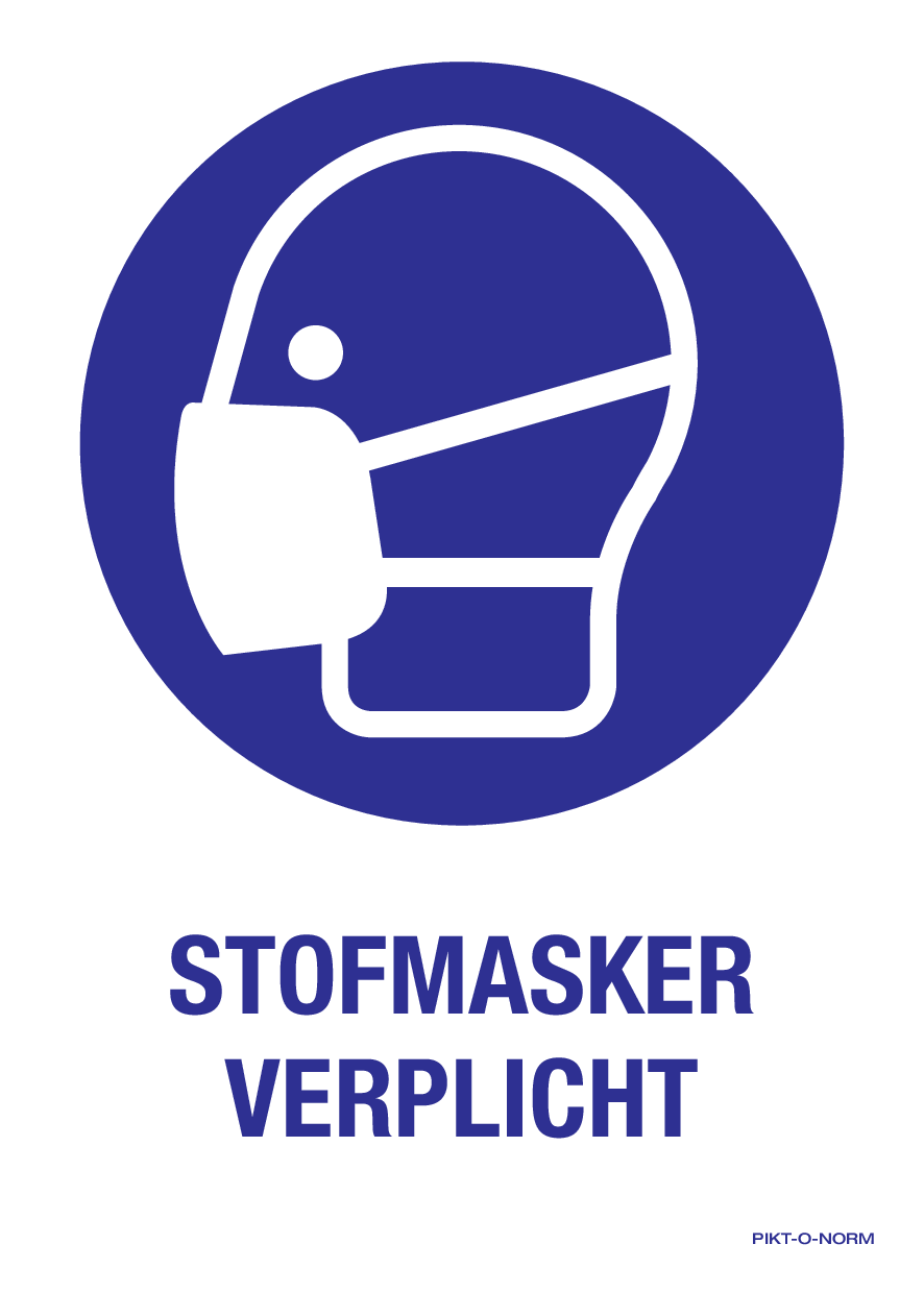 STOFMASKER VERPLICHT