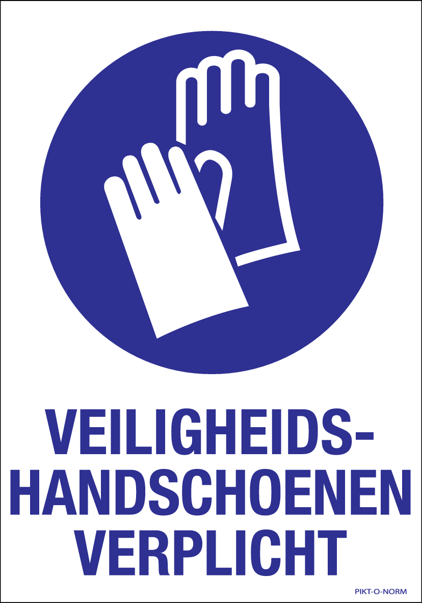 HANDSCHOENEN VERPLICHT