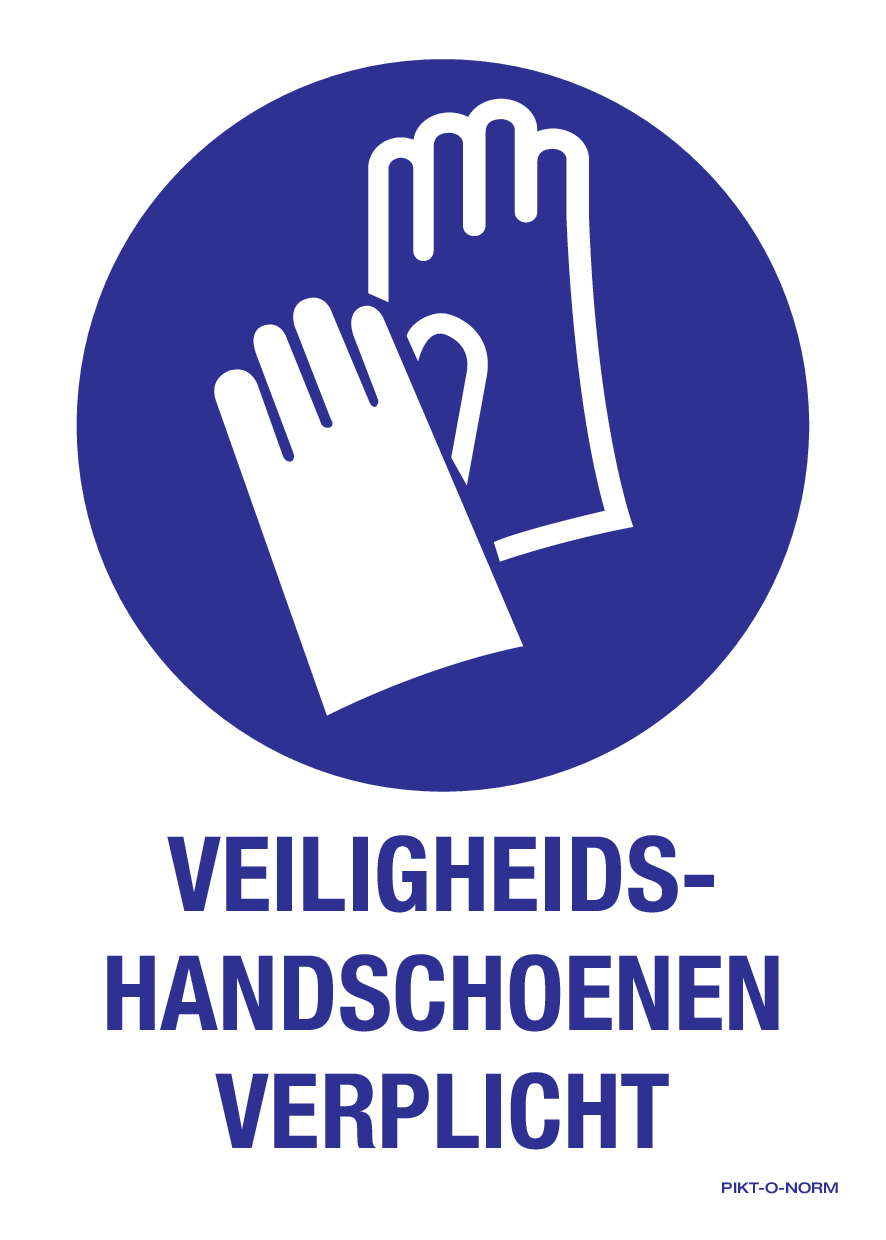 HANDSCHOENEN VERPLICHT