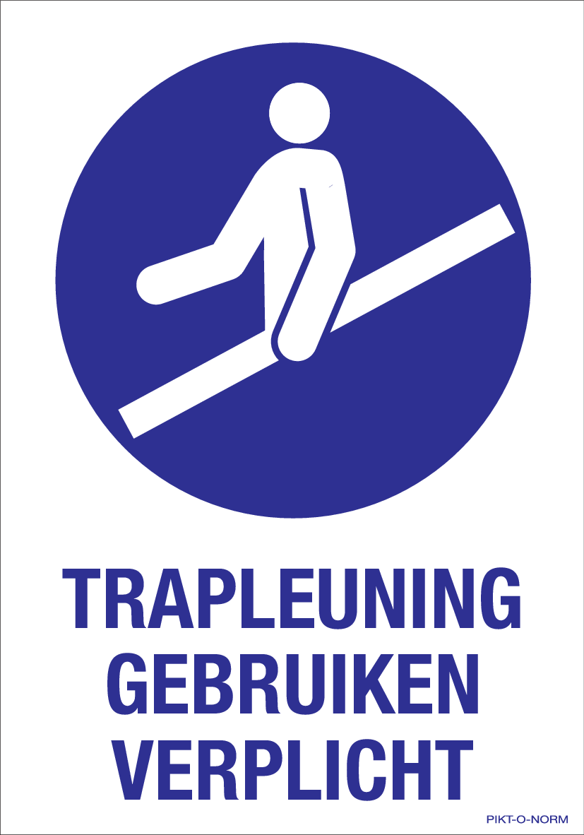 TRAPLEUNING GEBRUIKEN VERPLICHT