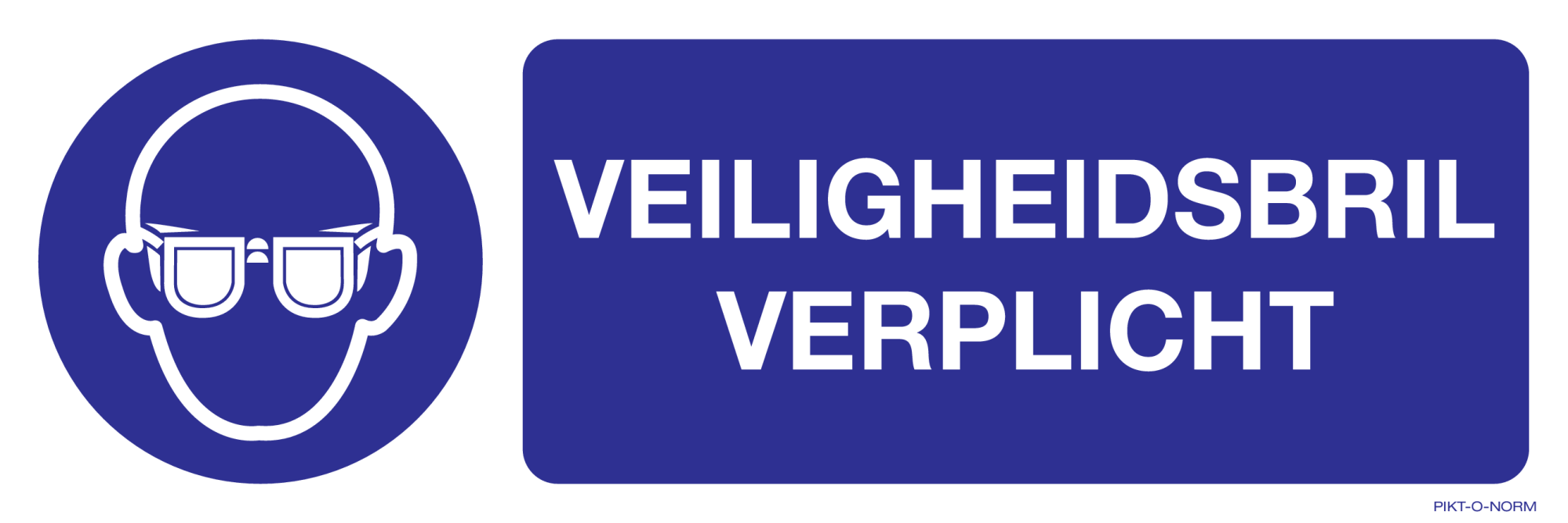 VEILIGHEIDSBRIL VERPLICHT