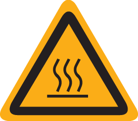 AVERTISSEMENT DANGER SURFACE CHAUDE