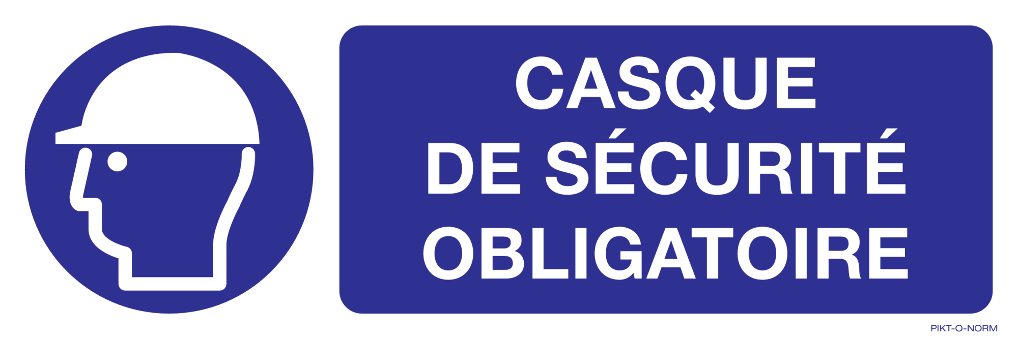 CASQUE DE SÉCURITÉ OBLIGATOIRE