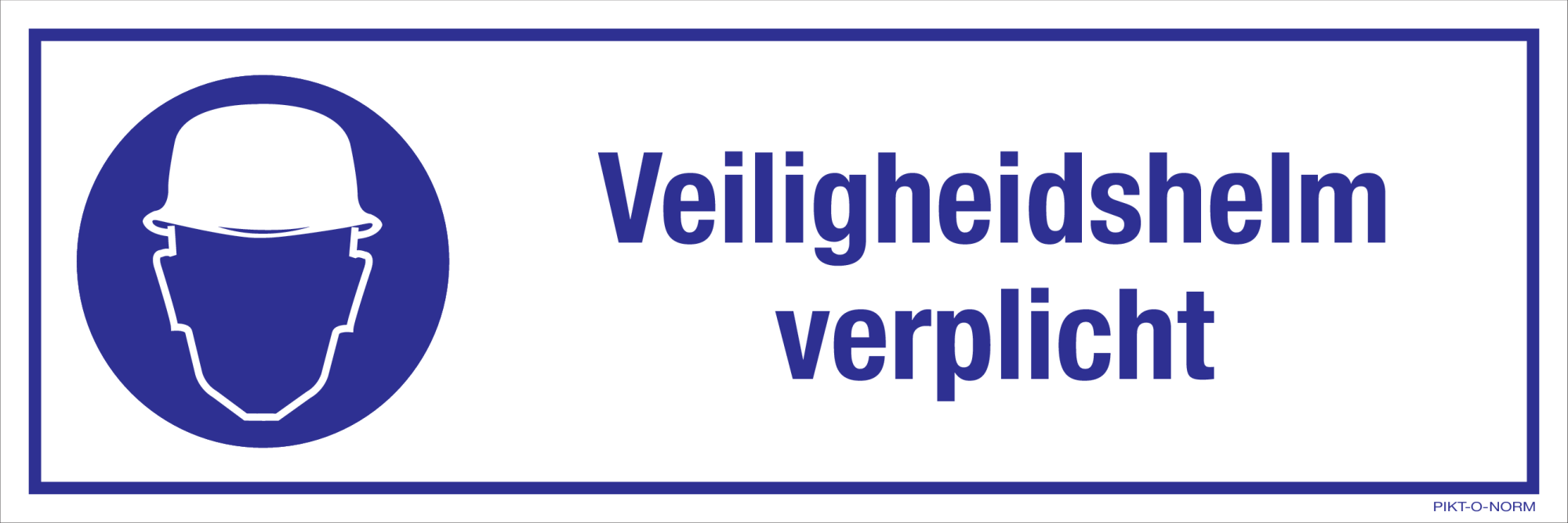 VEILIGHEIDSHELM VERPLICHT