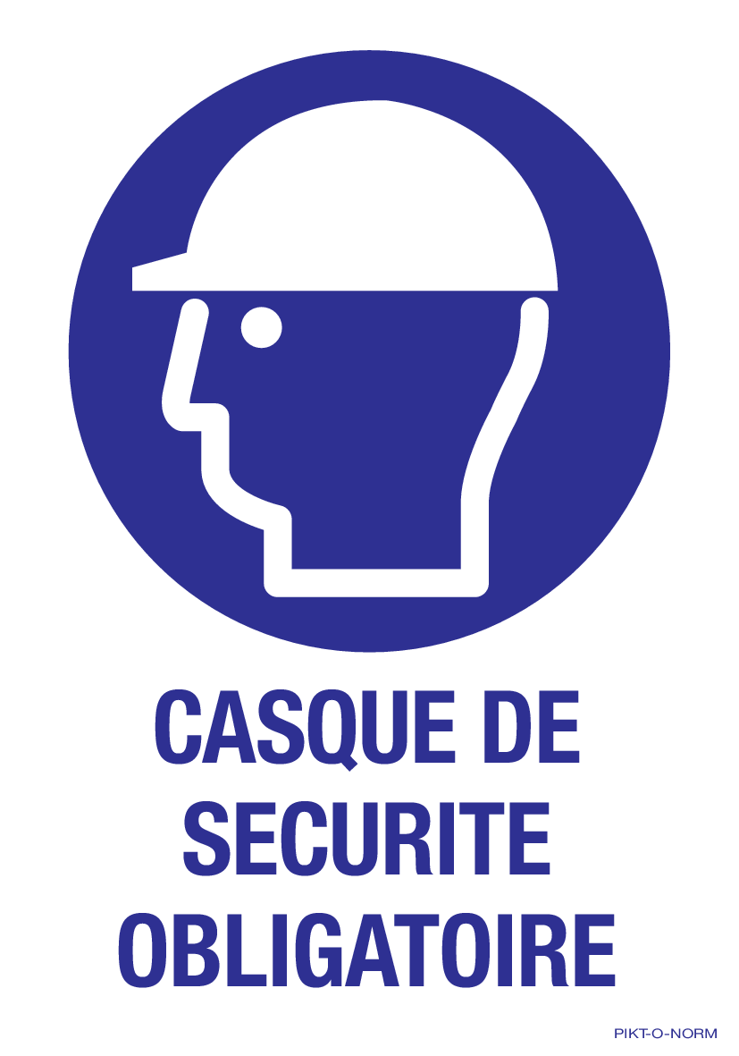 CASQUE DE SECURITE OBLIGATOIRE