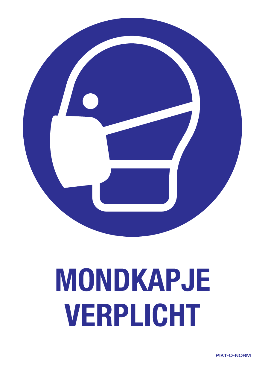 MONDKAPJE VERPLICHT
