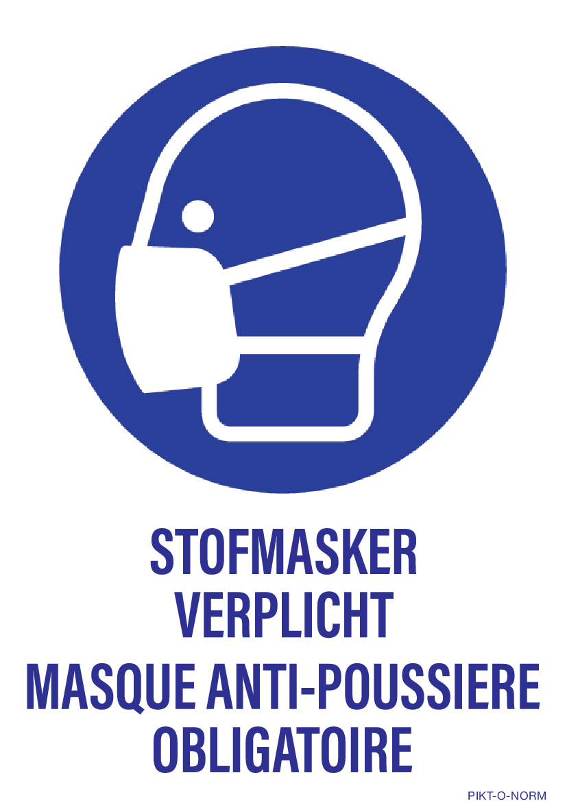 STOFMASKER VERPLICHT N/F