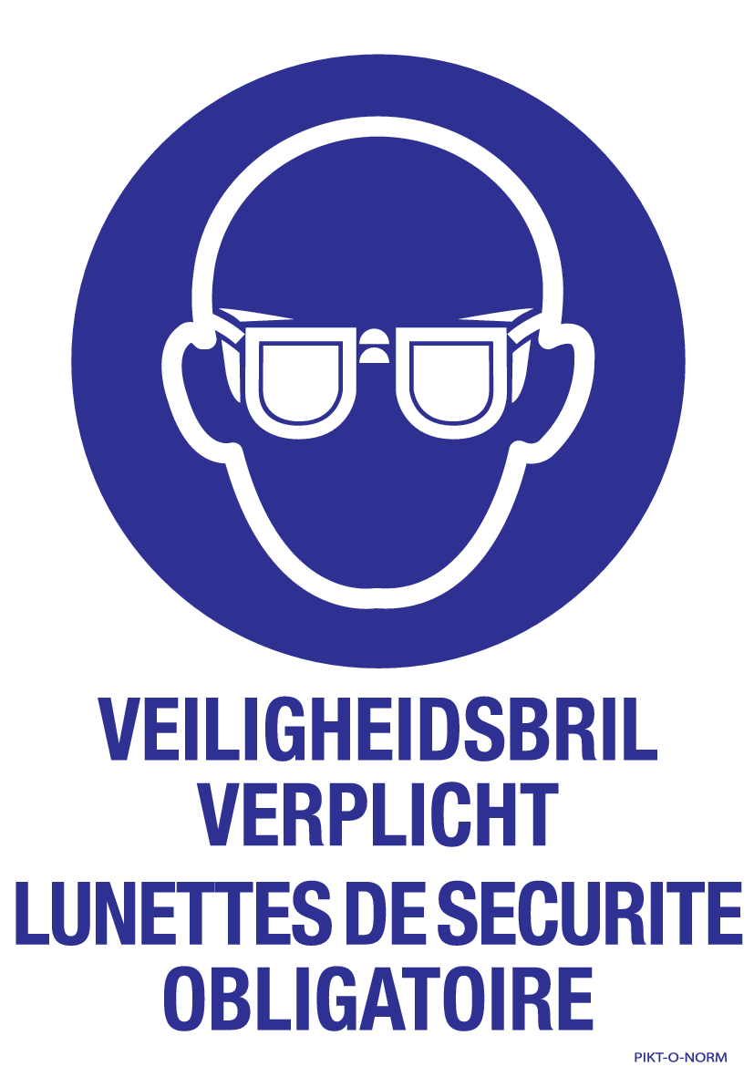 VEILIGHEIDSBRIL VERPLICHT N/F