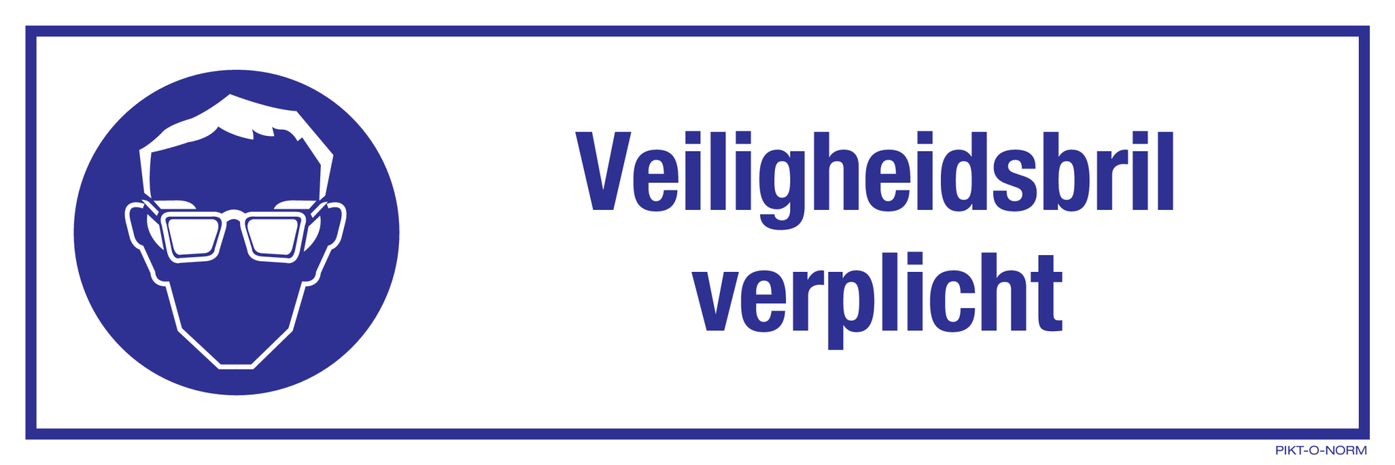 VEILIGHEIDSBRIL VERPLICHT