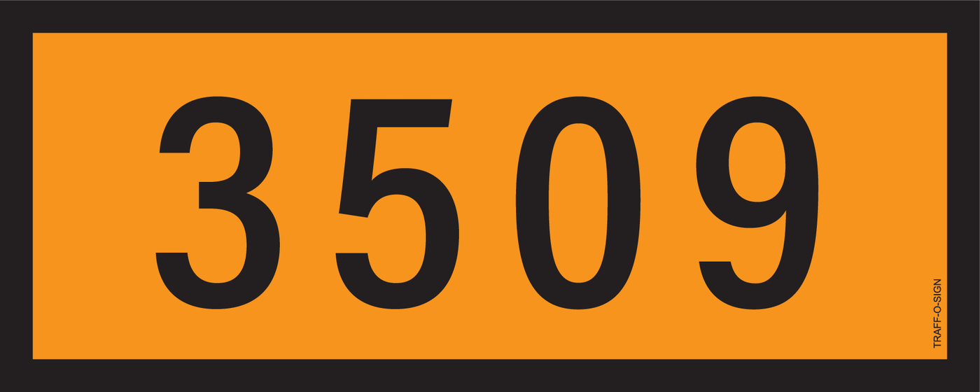 ADR BORD, UN NUMMERS VAN 3000 TOT 3999
