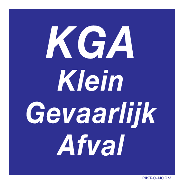 KGA. KLEIN GEVAARLIJK AFVAL