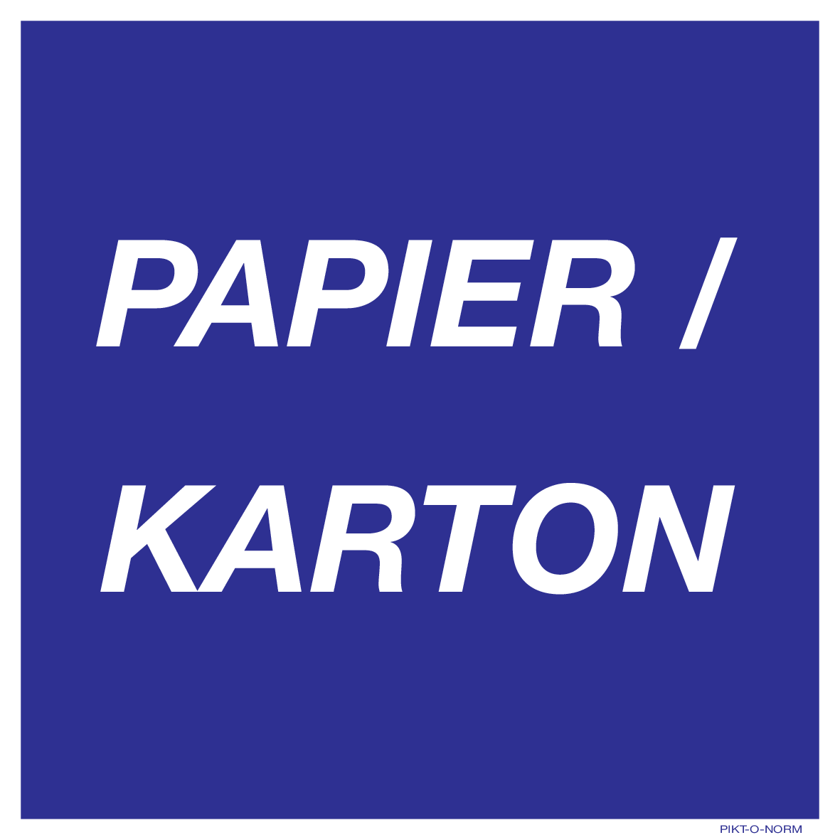 PAPIER/KARTON