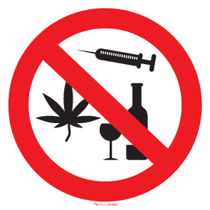 DRUGS EN ALCOHOL VERBODEN