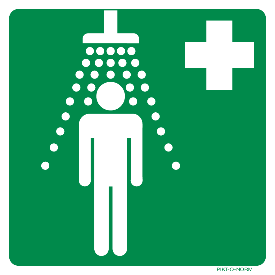 VEILIGHEIDSDOUCHE ISO7010-E012
