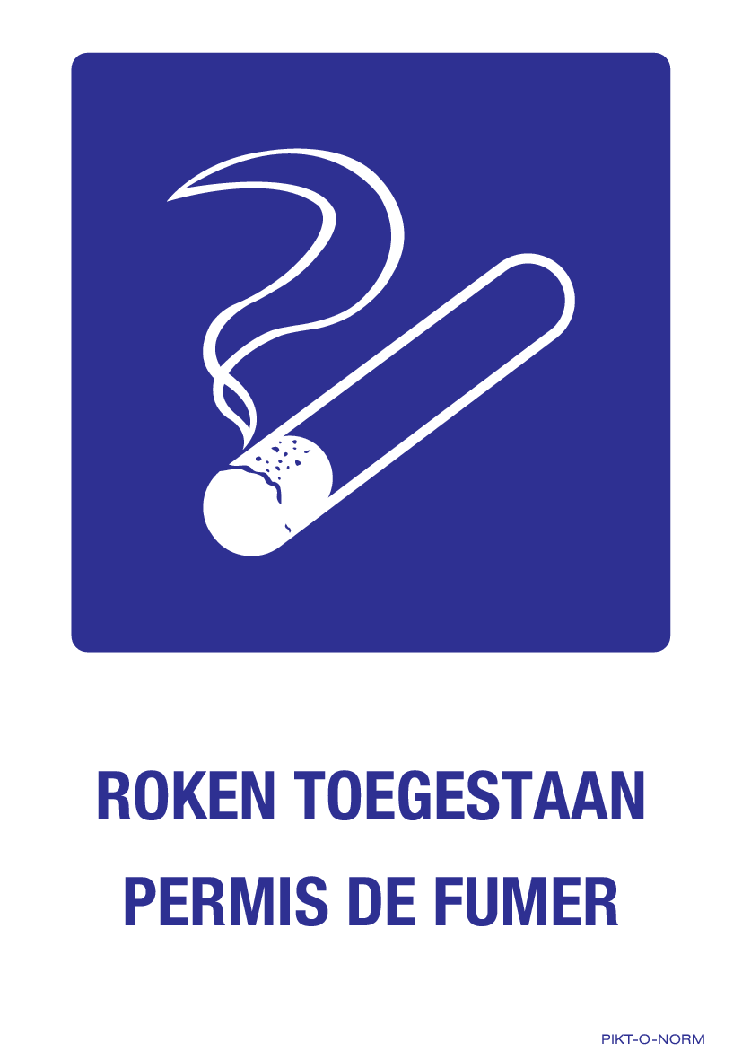 ROKEN TOEGESTAAN. PERMIS DE FUMER