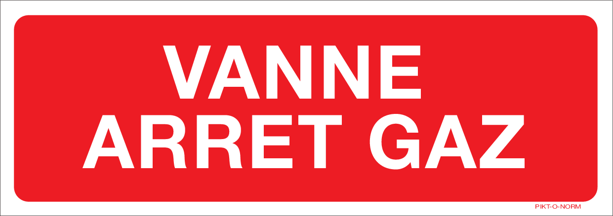 VANNE ARRET GAZ