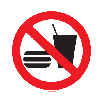 ETEN EN DRINKEN VERBODEN