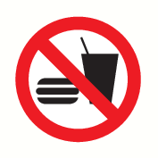 ETEN EN DRINKEN VERBODEN