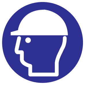 CASQUE DE SÉCURITÉ OBLIGATOIRE