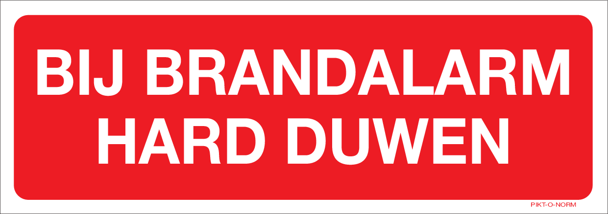 BIJ BRANDALARM HARD DUWEN