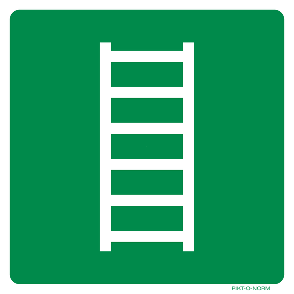 VLUCHTLADDER ISO7010-E059