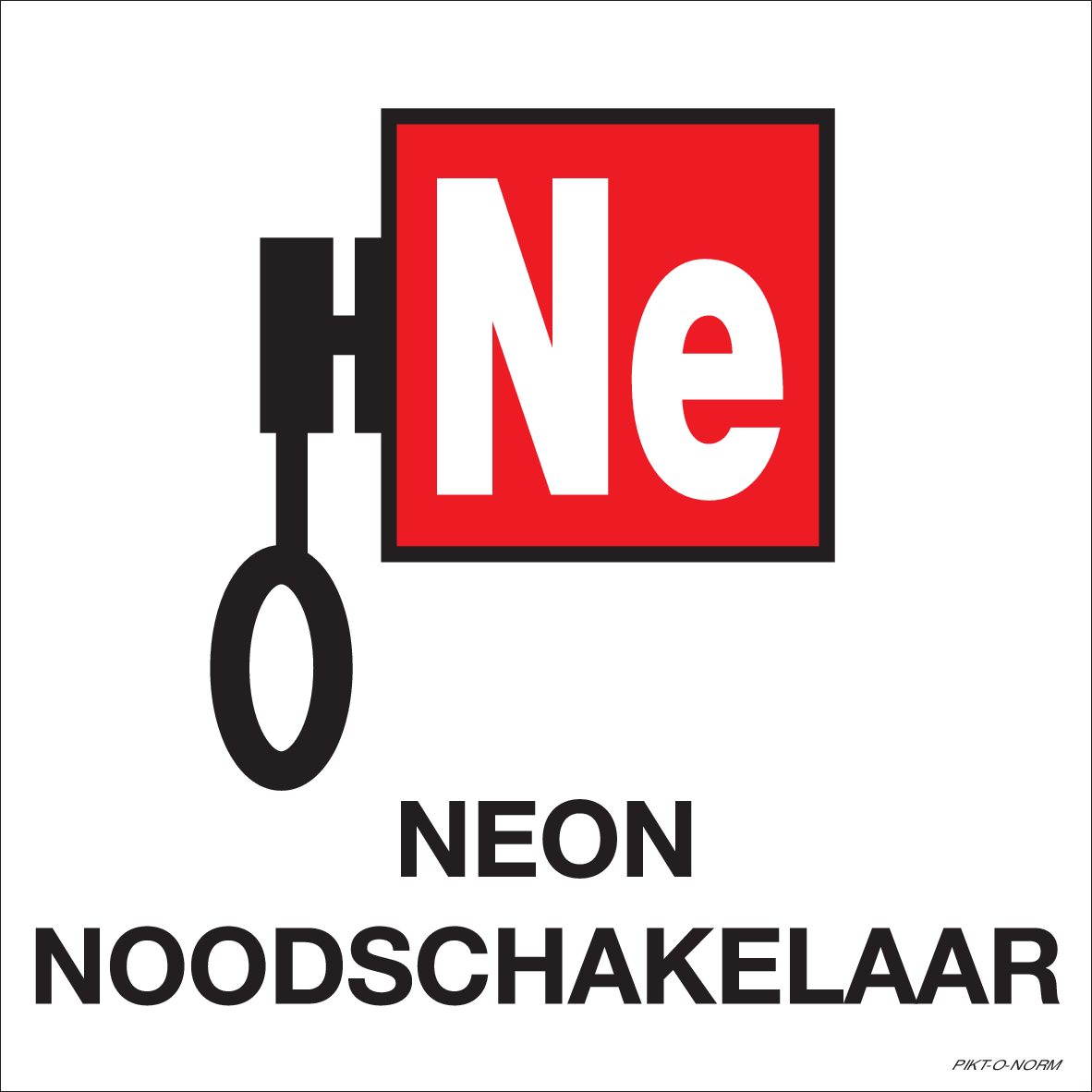 NEON NOODSCHAKELAAR