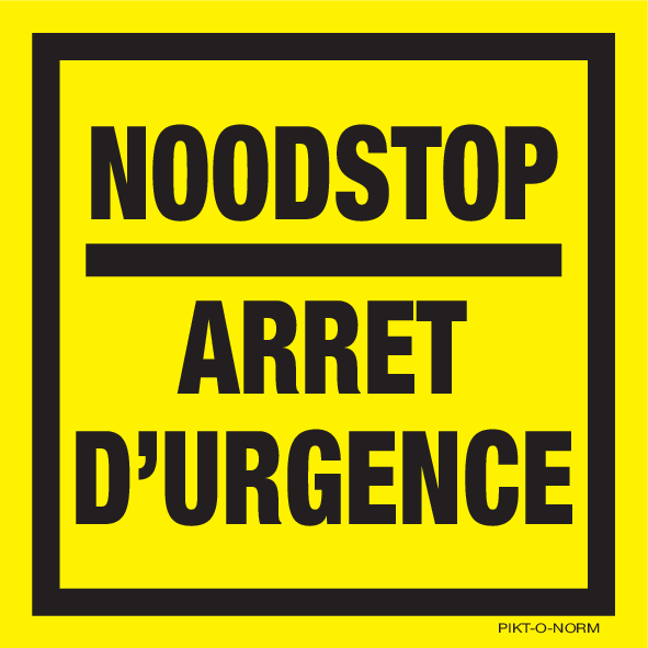 NOODSTOP. ARRET D'URGENCE